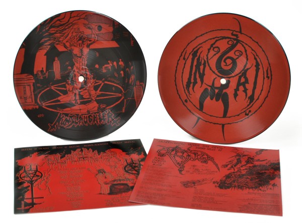 NUNSLAUGHTER / CRUCIFIER - Trafficking with the Devil 7"